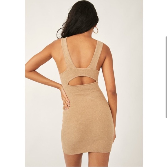 COPY - FREE PEOPLE Islander Mini Dress / Sand Heather - Picture 4 of 8